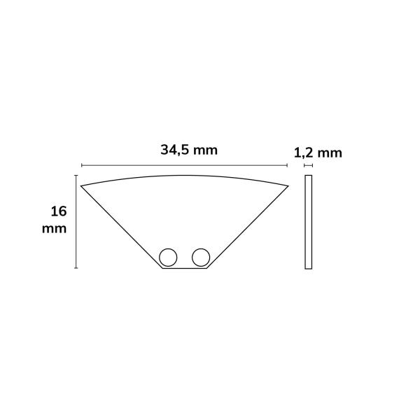Endkappe EC84 Aluminium für Profil CORNER12 BORDERLESS, 2 STK inkl. Schrauben