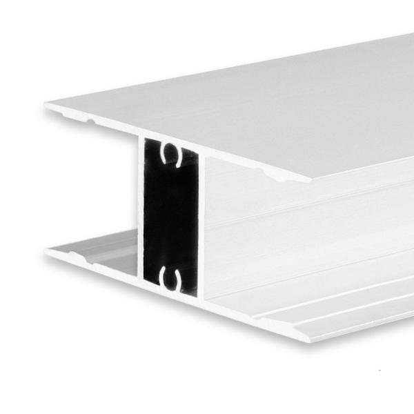 LED Aufbauleuchtenprofil HIDE DOUBLE Aluminium weiß RAL 9003, 200cm