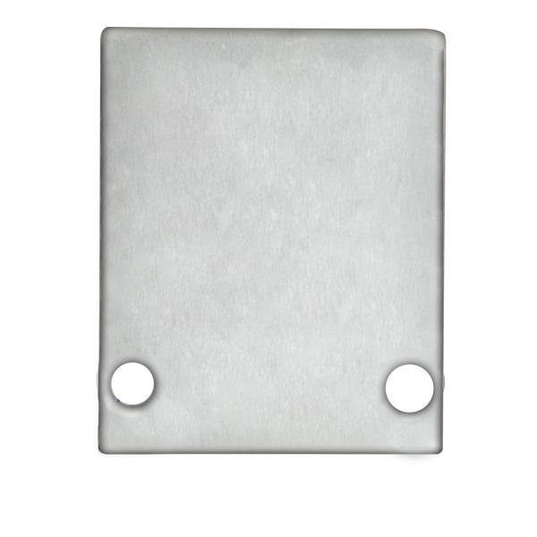 Endkappe EC89 Aluminium eloxiert für Profil HIDE SINGLE inkl. Schrauben