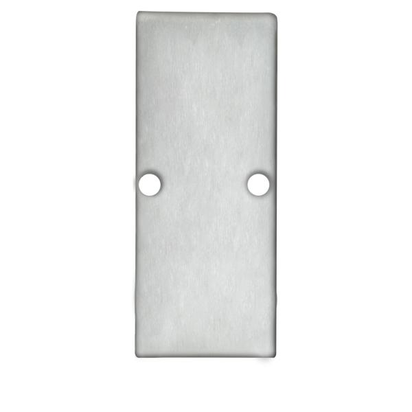 Endkappe EC90 Aluminium eloxiert für Profil HIDE DOUBLE inkl. Schrauben
