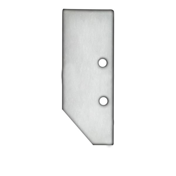 Endkappe EC92 Aluminium eloxiert für Profil HIDE ASYNC inkl. Schrauben