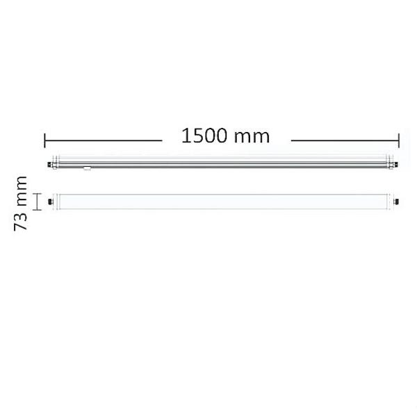 LED Linearleuchte Professional 150cm 45W, IP66, neutralweiß