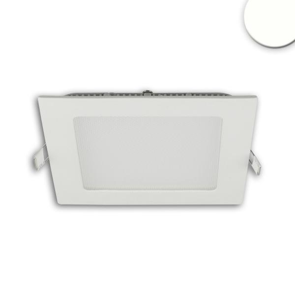 LED Downlight, 9W, eckig, ultraflach, blendungsreduziert, weiß, neutralweiß, dimmbar CRI90