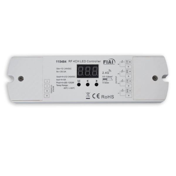 LED Funk Mesh 4 Zonen PWM Dimmer, MiniAMP, 1-4 Kanal, 12-48V DC, 4x5A