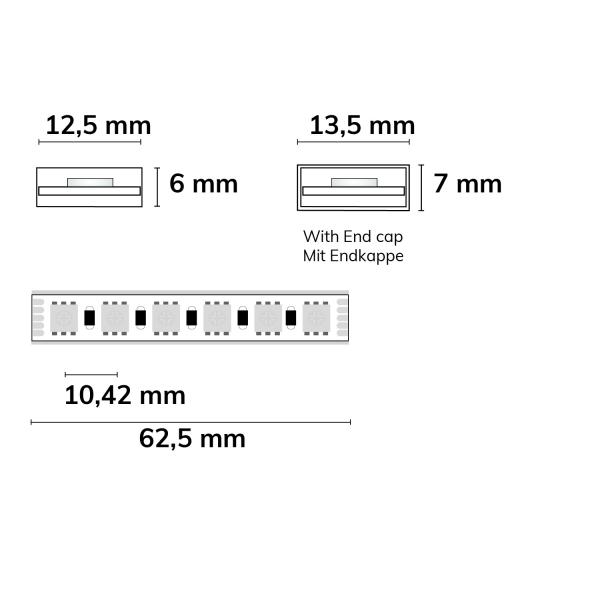 LED AQUA RGB+WW Flexband, 24V DC, 19W, IP68, 5m Rolle, 96 LED/m