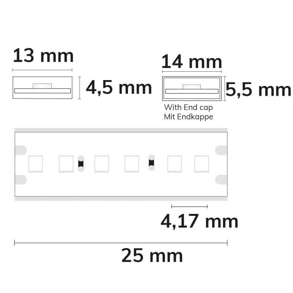 LED AQUA940 Linear Flexband, 24V DC, 10W, IP68, 4000K, 5m Rolle, 240 LED/m