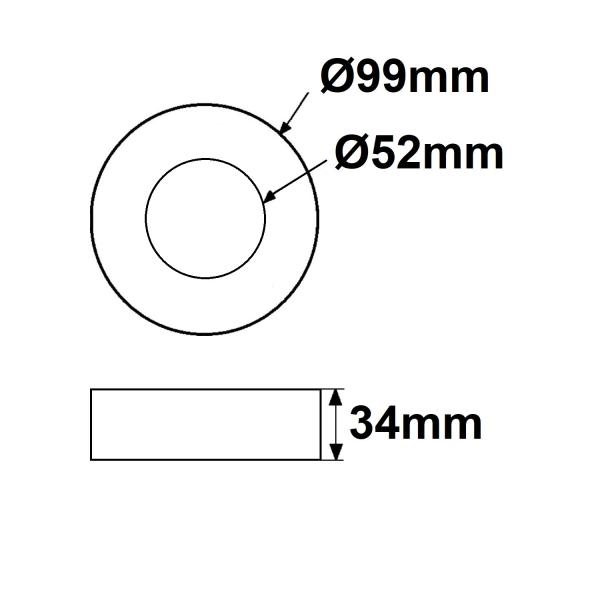 Aufputzgehäuse für Art. 115512 DALI-2 Master PIR Präsenzsensor