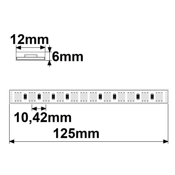 LED AQUA RGB+WW Flexband, 48V DC, 19W, IP68, 20m Rolle, 96 LED/m