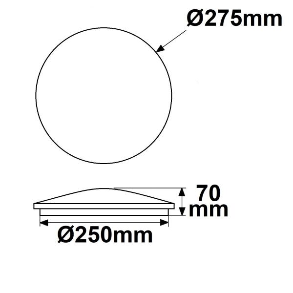 LED Decken/Wandleuchte 18W, weiß, IP54, mit Bewegungssensor, ColorSwitch 3000|4000|5000K