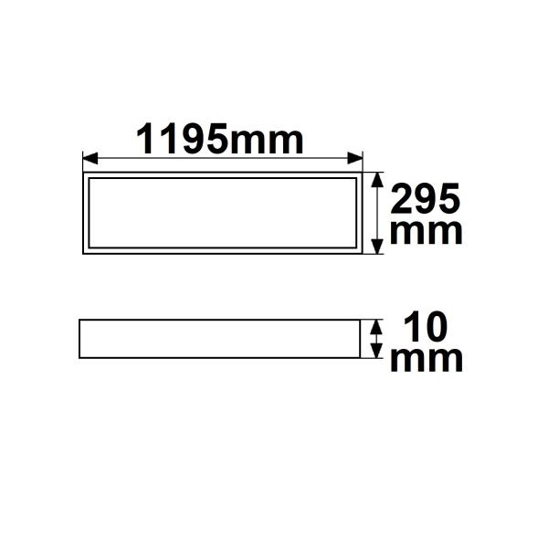 LED Panel Professional Line 1200 UGR<19 4H/8H, 26W, Rahmen weiß RAL 9016, neutralweiß, Push/DALI dim