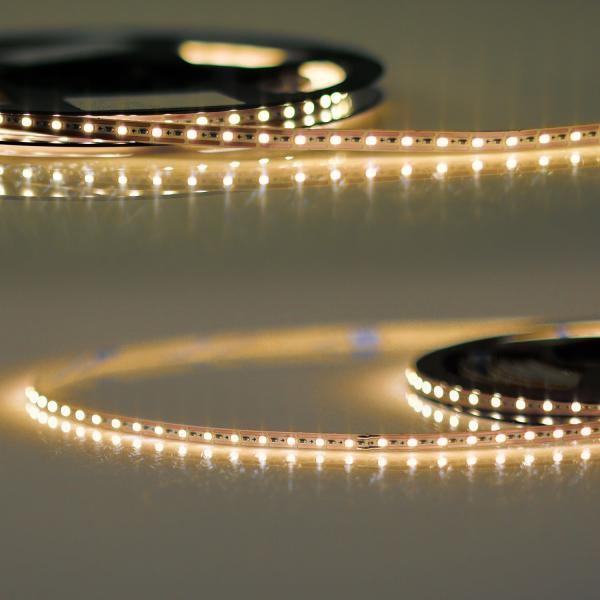 LED CRI927 MiniAMP Flexband, 12V DC, 7W, IP20, 2700K, 500cm, Kabel beids. + maleAMP, 120 LED/m