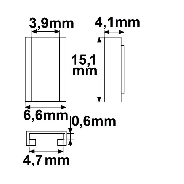 Kontakt-Verbinder Universal (max. 5A) K2-25 für 2-pol. IP20 Flexstripes mit Breite 5mm