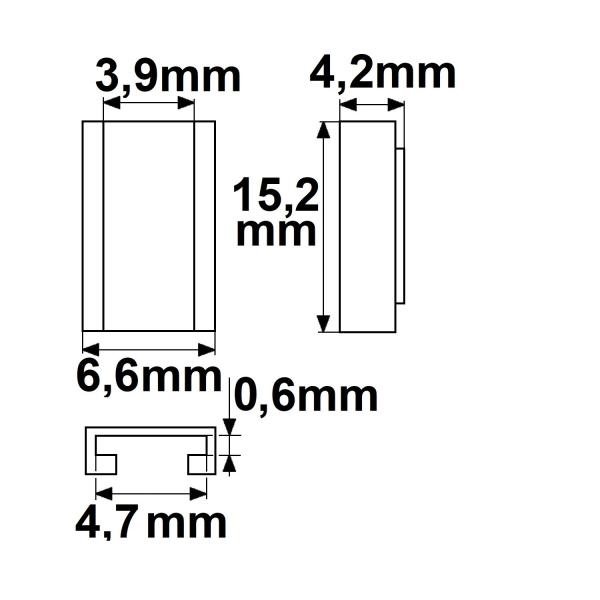 Kontakt-Kabelanschluss Universal (max. 5A) K2-25 für 2-pol. IP20 Flexstripes mit Breite 5mm