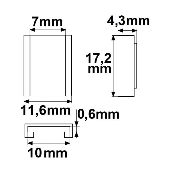 Kontakt-Verbinder Universal (max. 5A) K2-310-V2 / K2-410-V2 für 3-4 pol. IP20 Stripes mit Breite10mm