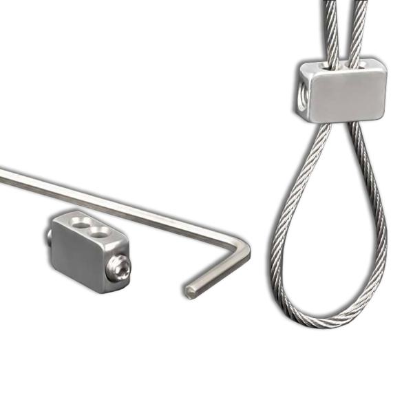 Seilklemme für Drahtseil 1-2 mm