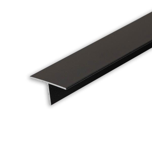 LED Trockenbau T-Profil 12,schwarz 9005 200cm