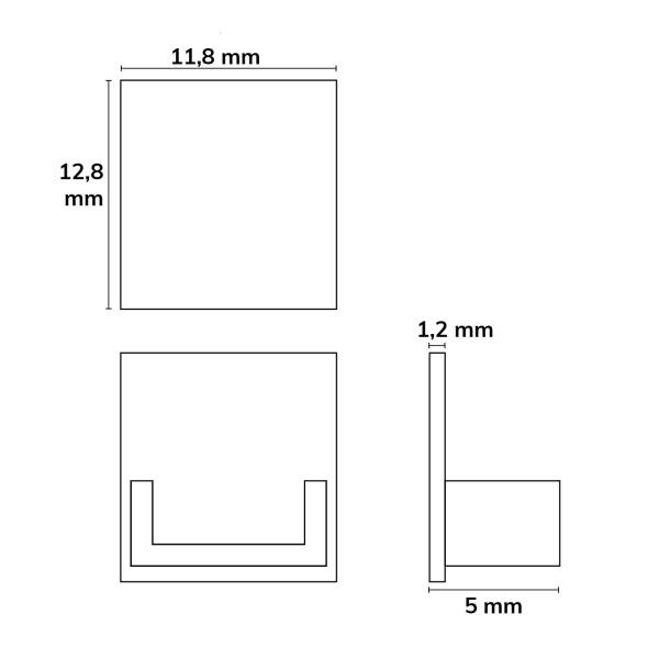 Endkappe EC220 weiß für LED Fliesenprofil UP10