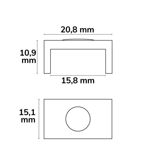 Magnethalter Z43 silber für SURF12