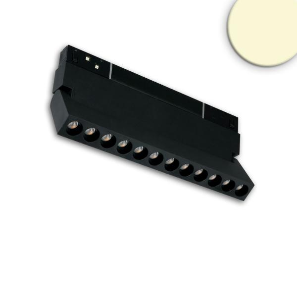 Track48 Raster-Schienenstrahler 22cm schwarz, 12W, 36°, UGR<19, 48V DC, 3000K, CRI90