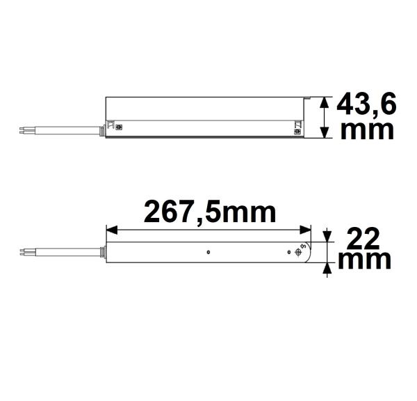 Track48 Inline-Trafo schwarz, 150W, 48V DC
