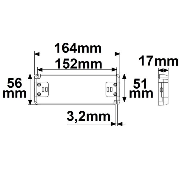 LED Trafo 48V/DC, 0-100W, SELV, ultraflach
