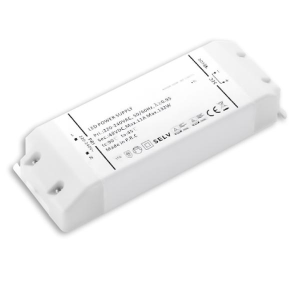 LED Trafo 48V/DC, 0-150W, SELV, flach