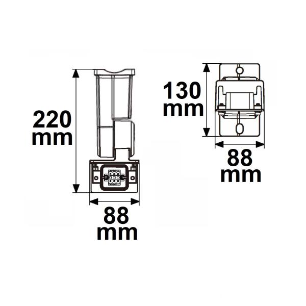 Wandadapter mit variablem Winkel für Street Light Modul EM145