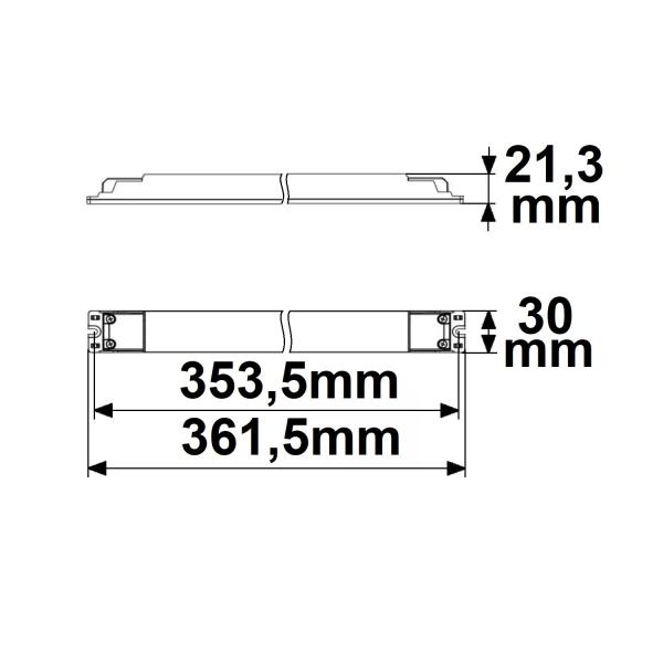 LED CCT PWM-Trafo 24V/DC, 0-60W, 2 Kanal, ultraslim, Push/DALI-2 DT8 dimmbar, SELV