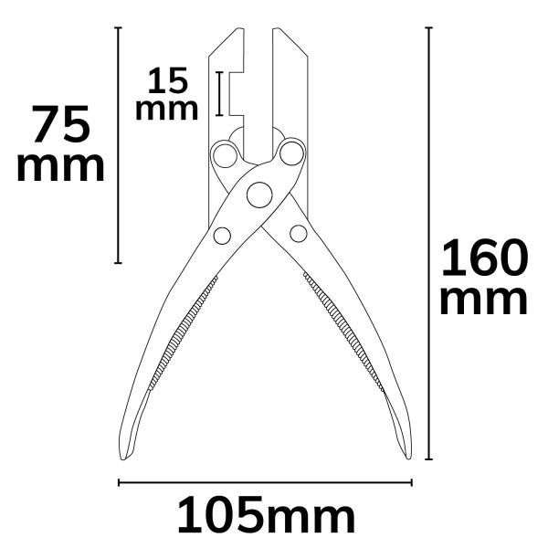 Parallelzange für Flexband-Kontaktverbinder