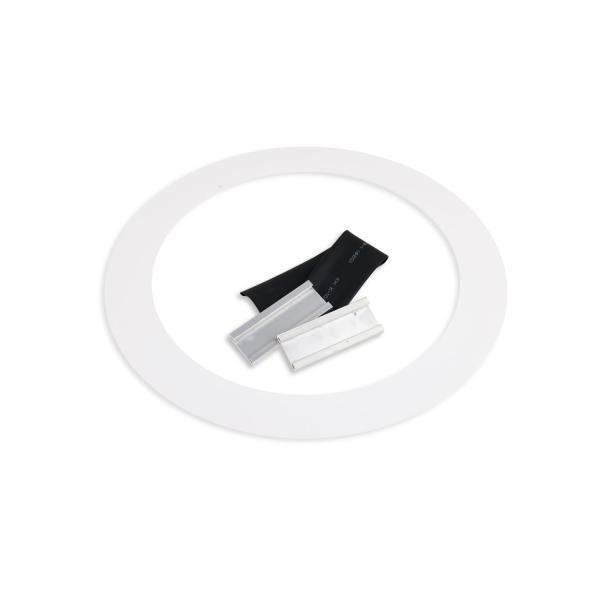 Loch Adapterplatte für Downlights, ohne Federn, weiß, ID 200mm - AD 260mm