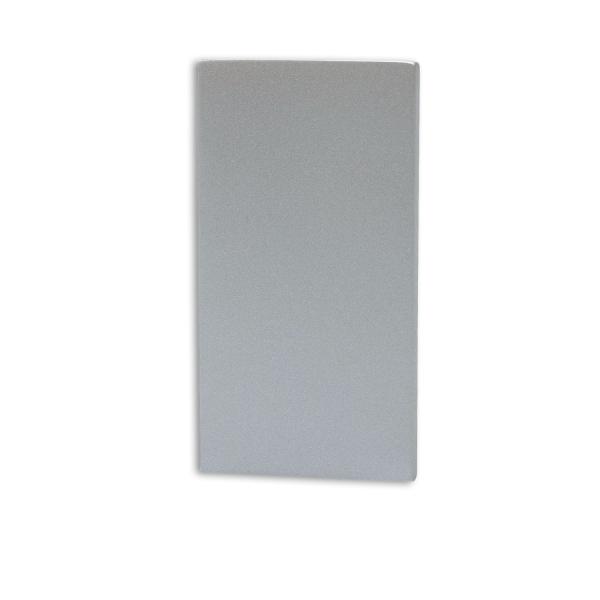 Endkappe EC113 silber für LAMP30 V1+V2 mit U-COVER63, 2 Stück, mit Lichtfalle
