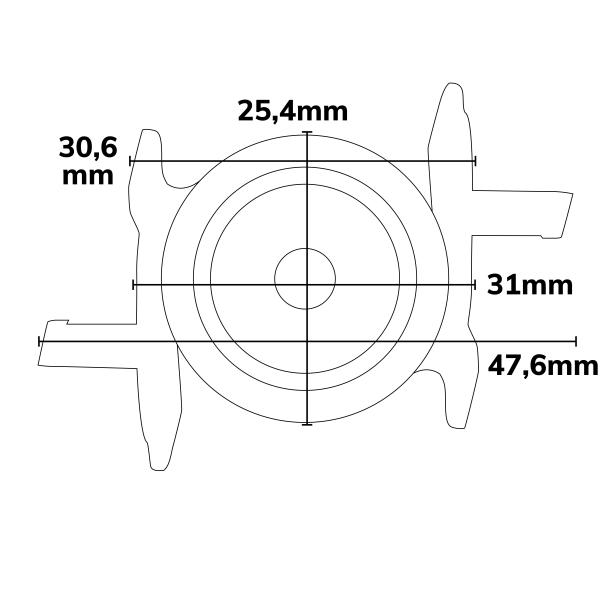 Montageklammer Z52 für LAMP30 V2, silber