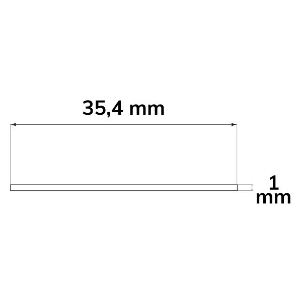 Prismatisches Einschubcover COVER64 frosted, für LAMP30 V1+V2, 3,54 x 200cm