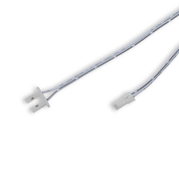 Endkappe weiß für Surf12 Flat mit Einspeiser für FC-Flexband, 50cm Kabel + MiniAmp-Stecker, max. 3A