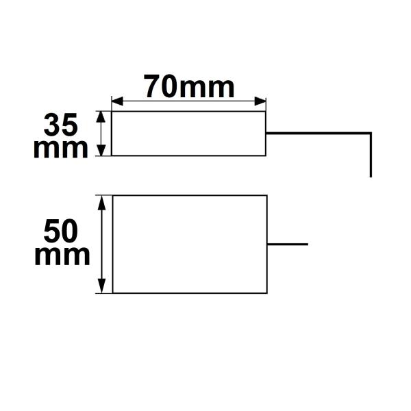 Anschlussbox 2x5-polig, 0,5-2,5mm², max. 450V/16A zur Durchverkabelung, mit 30cm Anschlussleitung