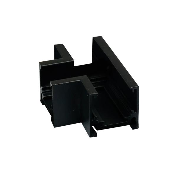 Track48 T-Schiene horizontal für Aufbauschiene flat, schwarz, nicht stromführend