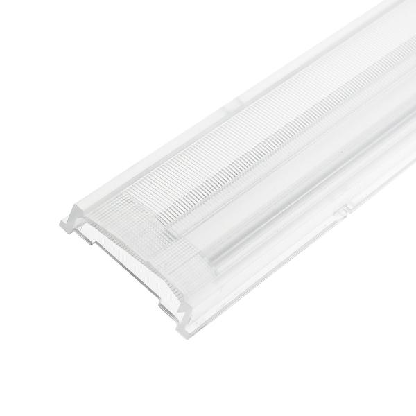 Einschubcover 25° Linse asymmetrisch für 3-Phasen Linearleuchte prismatisch, 120cm