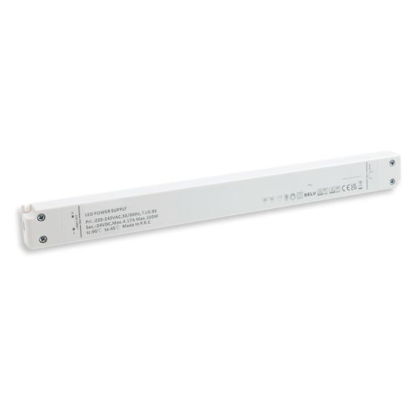 LED Trafo 24V/DC, 0-100W, SELV, ultraflach