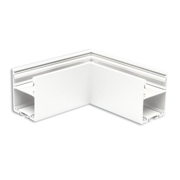 LAMP30V1 90° Eck, geschweißt, 120x120mm, weiß RAL 9003, exkl. Cover