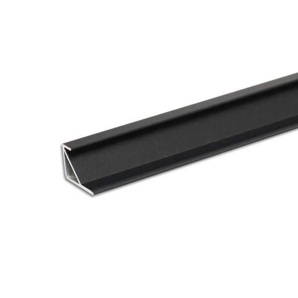 LED Schrankprofil FURNIT10 WARDROBE, Aluminium, schwarz, RAL9005