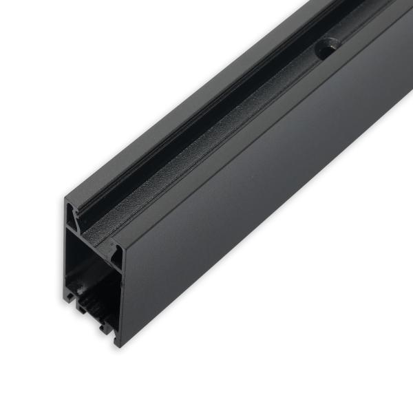 Gardinenprofil Curtain10 ONE HIGH, schwarz RAL 9005, 200cm