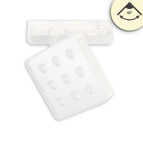 3-Phasen Schienenstrahler MATRIX, 20W, 40°, weiß, 4000K, UGR<19