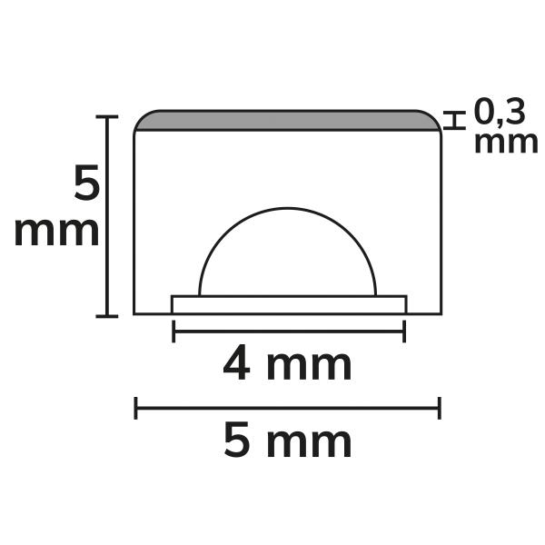 LED NEON927 MiniCut MiniAmp Black Flexband, 24V DC, 7W, IP20, 2500K, 1.2m Rolle, 400 LED/m