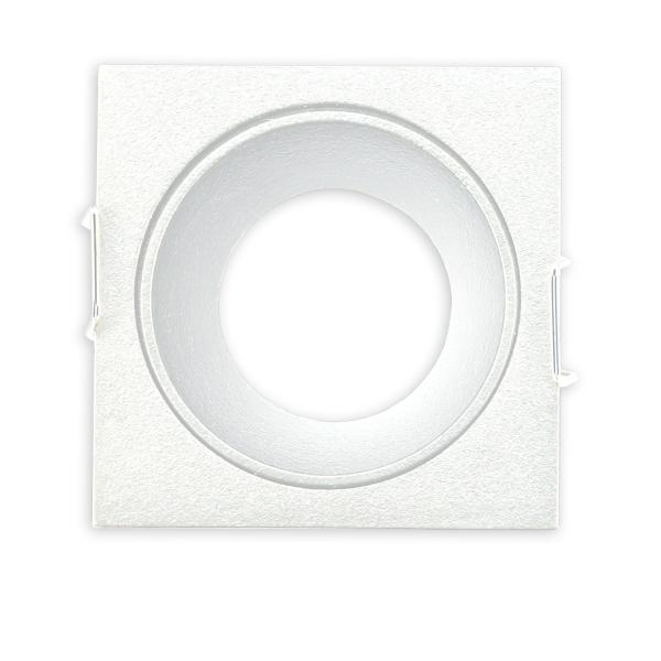 Einbaurahmen für MR11/GU10 Mini Spots, eckig, weiß