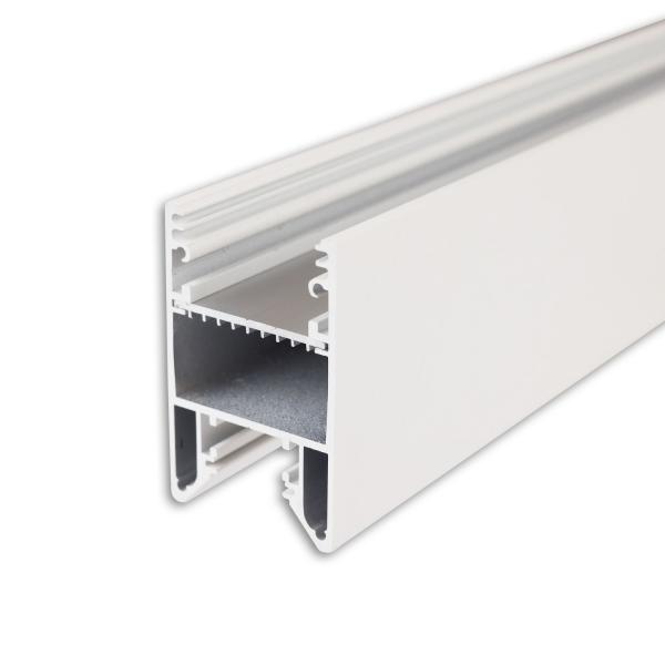 LED Leuchtenprofil HALON Aluminium weiß RAL 9003 300cm, Kühlstreifen schiebbar