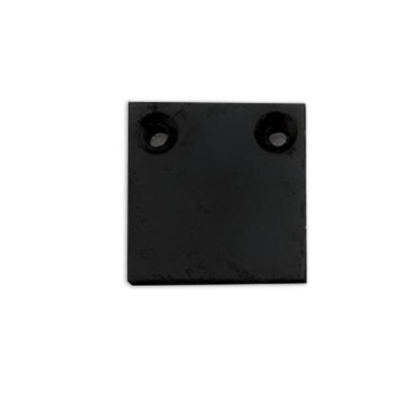 Endkappe Alu EC132 für Curtain10 ONE FLAT, 2 Stück, schwarz