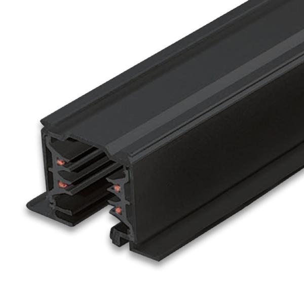 3-Phasen Classic Einbau-Stromschiene, 2m, schwarz